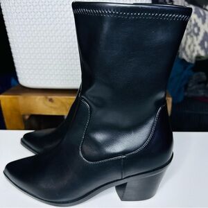 Dolce Vita Black Leather Ankle Boots